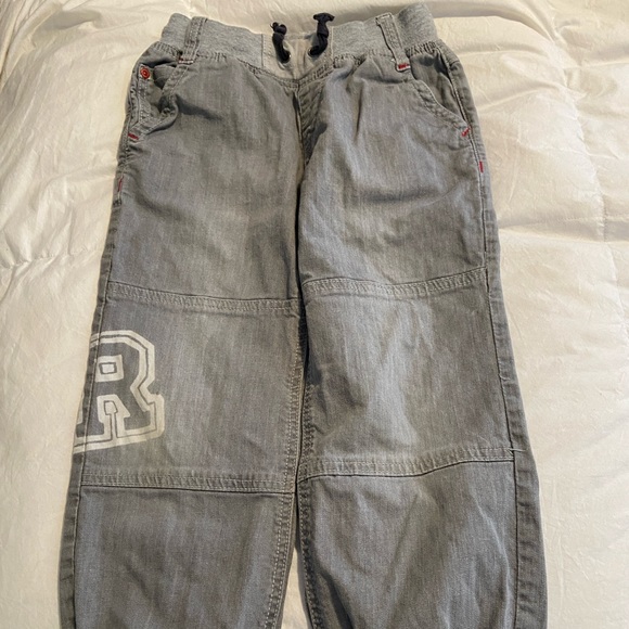 Souris Mini size 6 jean joggers and snap up plaid hooded shirt - Picture 2 of 5